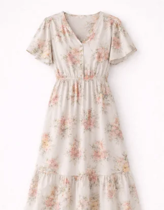 Women Floral Summer Dress image 3